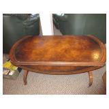 Vintage Mahogany Drop Leaf Coffee Table With
