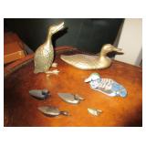 Brass And Wood Ducks