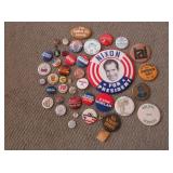 Vintage Election Buttons And Variety Other Buttons