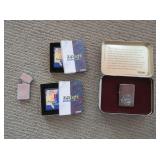 ZIppo 60th Anniversary Lighter, 2) Ziplight