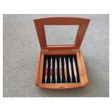 Set Of Wood Handled Pens With Display Case