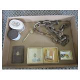 Vintage Collectibles: Dance Card Book, Pins, Chais