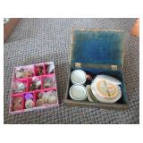 Collectibles: Wood Pogs, Pins, Mini Plates