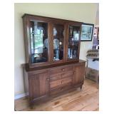 Willett Solid Cherry Wood Hutch Cabinet