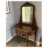 Antique Ornated Vanity with Mirror