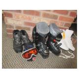 Cross Country and Downhill Ski Boots,
