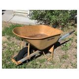 Yellow True Temper Wheelbarrow