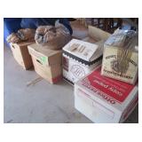 Boxes of Wine and Champagne Corks