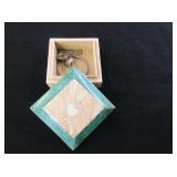 Jewelery Box With Bracelet, Earrings and Hair Clip