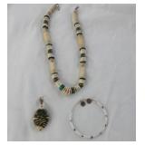 Necklace, Bracelet, and Pendant
