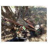 Vintage Wooden Wheelbarrow