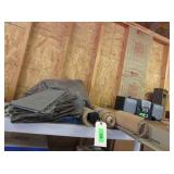 Tarps, Corkboard, Zip Ties, Shipping Corners