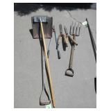 Shears, Shovel, Pole Sander, Pitch Fork