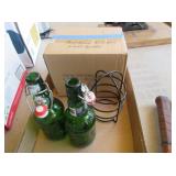 Glass Bottles, Kitchen Light, Metal Holder