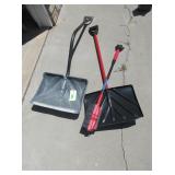 2) Snow Shovels, Window Scraper