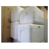 Four Foam Coolers