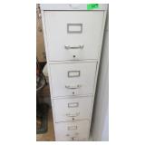 Metal Filing Cabinet and Plastic Shelf
