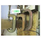 Different Sized C-Clamps