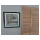 Framed Picture and Room Divider