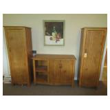 Matching Wood 2) Cupboards and Cabinet, VHS Tapes