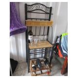 Bakers Rack, Wine Bottle Holder
