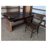3 Wood Chairs, Table,