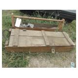 Wooden Toolbox and Covered Box