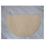 2) Cream SBR Rubber Mat 39" x 24"