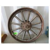 Wagon Wheel with Metal Rim