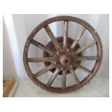 Wagon Wheel with Metal Rim