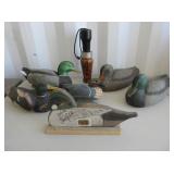 Signed Wooden Duck, Duck Decoys, Duck Call