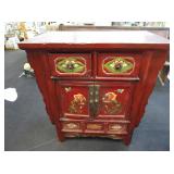 Ornate Vintage Cabinet With Dove Tail Wood Work
