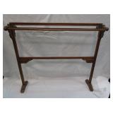 Hand Carved Vintage Blanket Rack