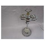 Vintage Chrome Electric Smoking Stand / Ashtray