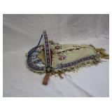 Leather Papoose With Intricate Beading With