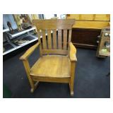 Vintage Oak Rocking Chair