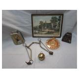 "The Village Blacksmith" Framed Picture, Cow Bells