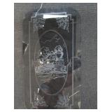 Etched Glass With Train