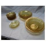 Yellow Depression Glass Federal "Patrian" Serving