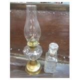Oil Lamp, Whiskey Decanter