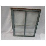 Vintage Wood Framed 4-Pane Window