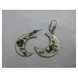 Crescent Moon Earrings Stamped From Mexico
