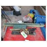 Jointer Plane, Stanley Back Saw, Corn Planter