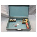 Briefcase with Philips, Sylvania and Philco Tubes