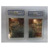 2) 2019 Merrick Mint Donald Trump 24k Gold Flake