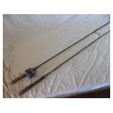 2) Vintage Metal Fishing Poles
