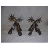 2) Pairs of Cast Iron Spurs