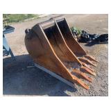 2) Backhoe Bucket Attachments