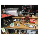 Drill, Screws, Wrenches, Screwdrivers, Pliers