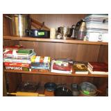 Contents of Shelf: Books, Board Games, Coloring,